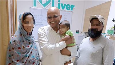 Performing a liver transplant on this three-month-old baby was a deeply gratifying moment in my career 
